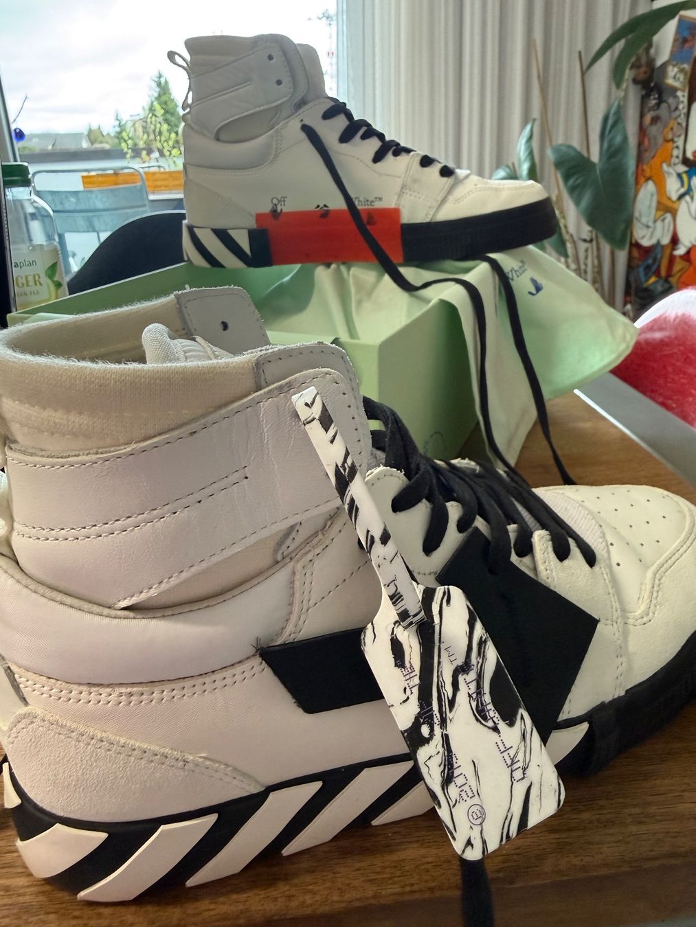 Off-White Scarpe da uomo: Virgil Abloh, Off White, Gr. 42 High Top Vulcanized Leather – Nuovo e nell'imballaggio originale da Oberentfelden venduto da Swissair72 3