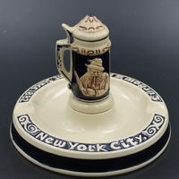 Vintage, Jugendstil, Reklame Aschenbecher. Keramik
