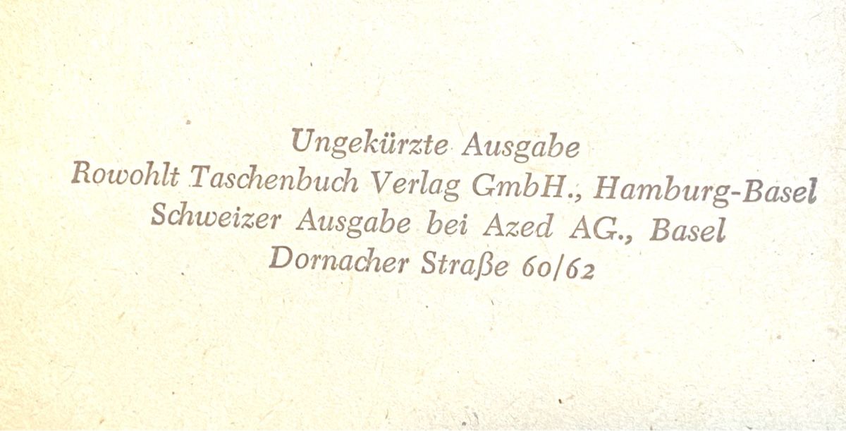 Libri: Atomstrom /ro ro ro Verlag /Mit Stoff gebunden – Usato da Zuerich venduto da SonderArt-Wertgut 1