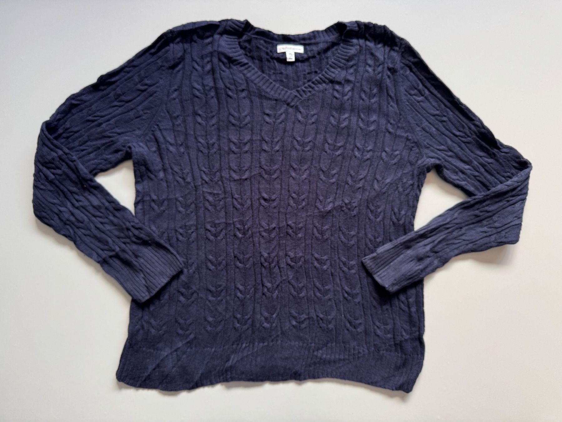 Maglioni & Felpe: Croft and Barrow 100% Cotton pullover cable knit Sz XL – Usato da Neuchâtel venduto da _Easy_to_Find_