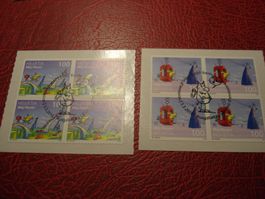 Satz Molly Monster 2016, FDC + Lose Viererblock ET-o