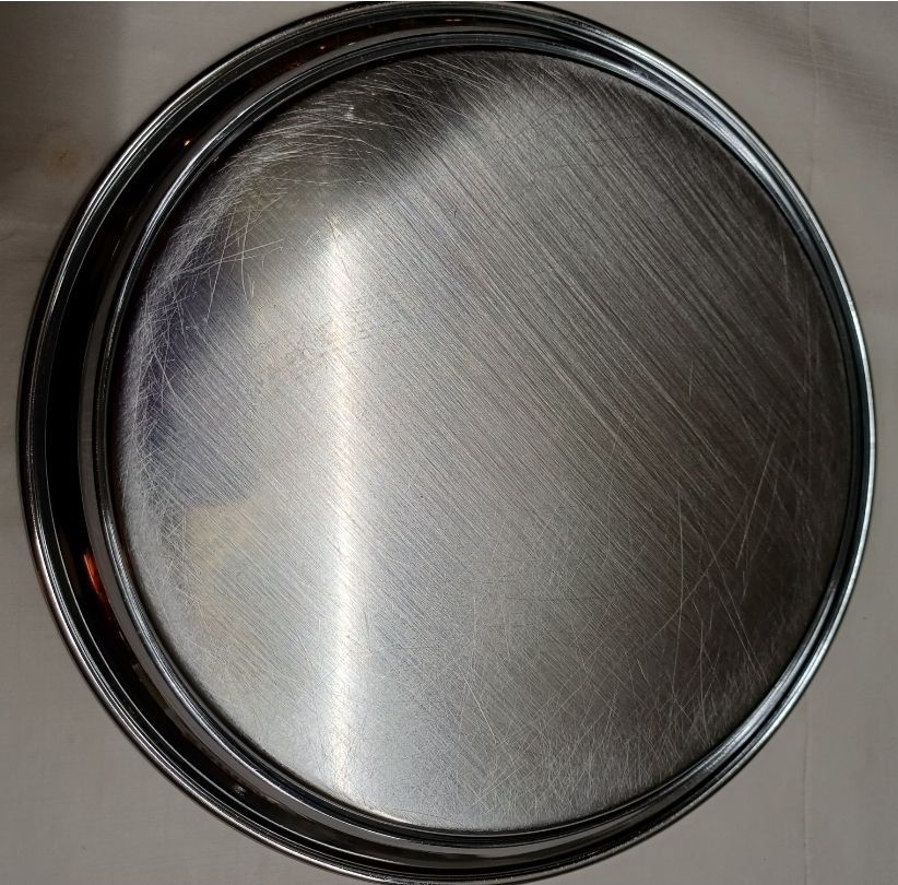 Piatti di portata: schönes Metall Serviertablett, rund, Durchmesser 20cm, vinta – Usato da Flaach venduto da ker_6ml7 2
