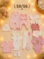 Rosa Babykleider-Set, Grösse 50/56, Top Zustand!
