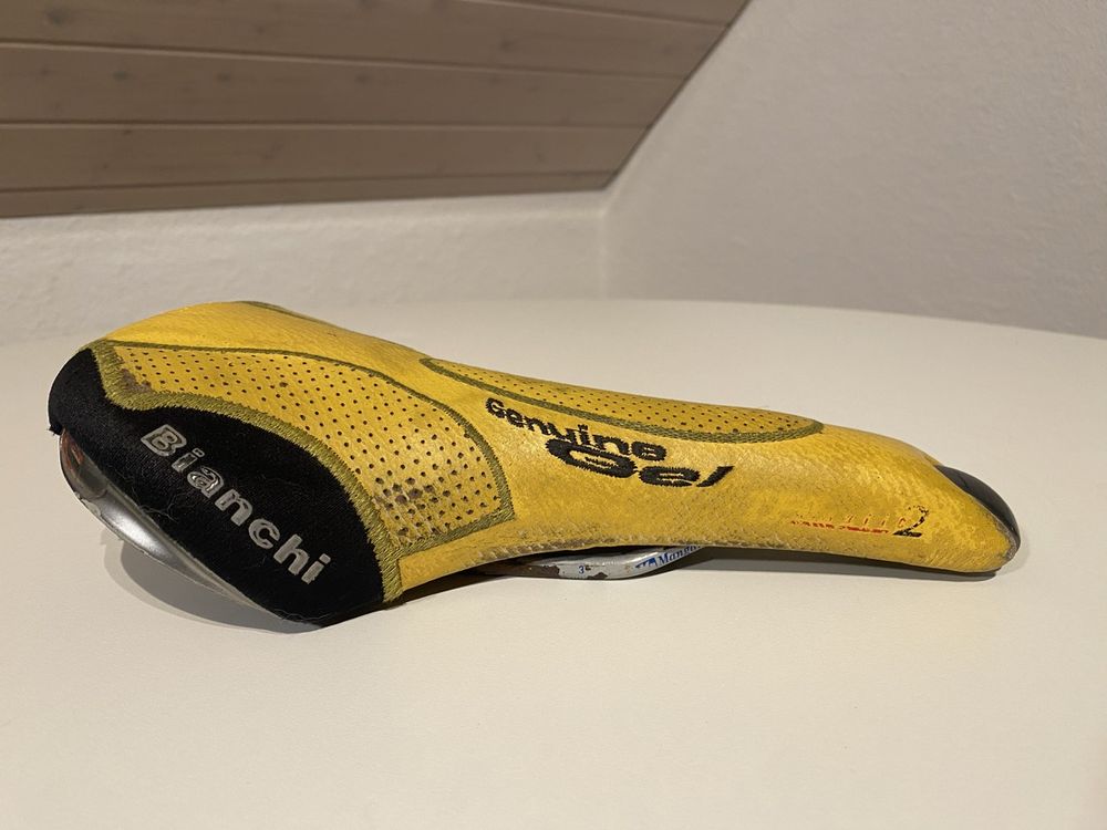 Selle de vélo de vélo bleue Selle Italia TriMatic 2 vintage 2003 NOS