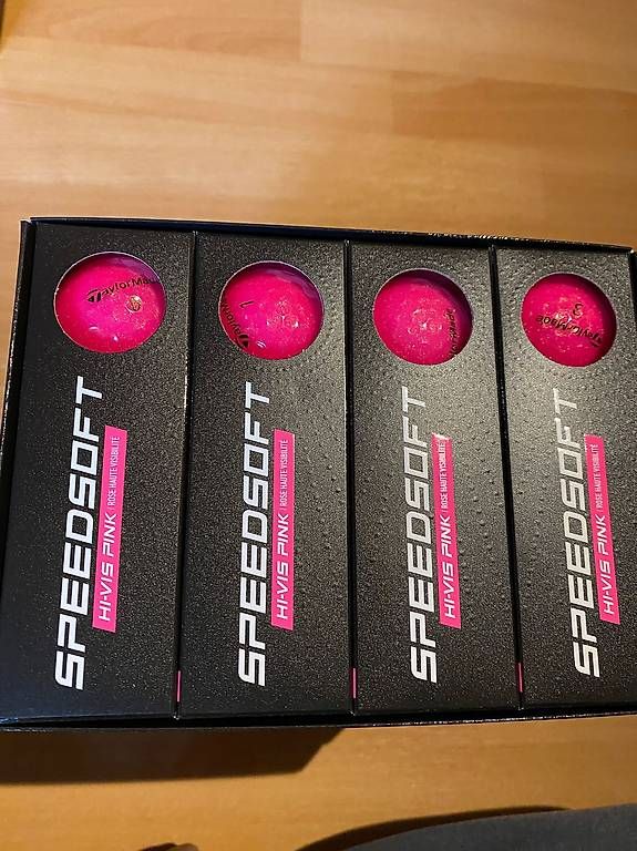Taylor Made Palloni: TaylorMade Speedsoft Pink – Nuovo e nell'imballaggio originale da Aarberg venduto da GolFamin 1