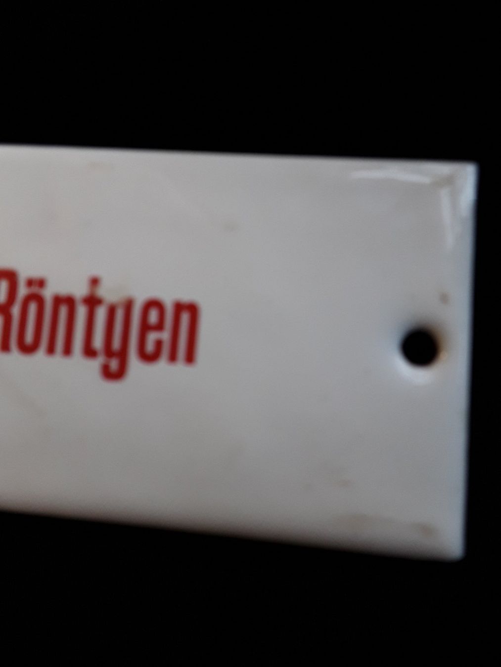 Schilder: Antikes Email Schild "Röntgen" – Gebraucht aus Zürich von philpip 3