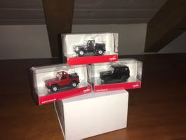 3er Set Mercedes-Benz G - Modell G-Klasse 1:87 H0 Herpa