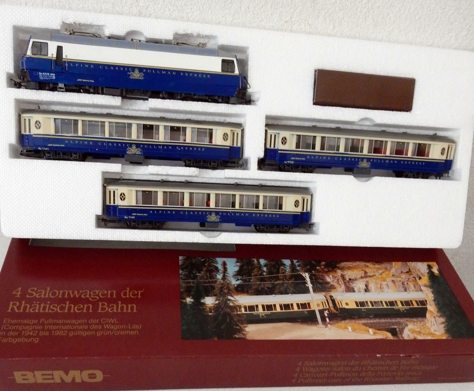 Bemo Trains électriques: Hom Bemo - Rame 4 éléments  RhB "Alpine Classic Pullmann"- – D'occasion à Locarno par Gudrun2 6