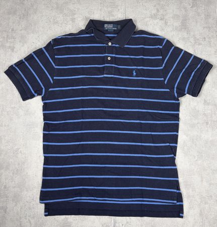 Polo Ralph Lauren rayé bleu marine - taille L
