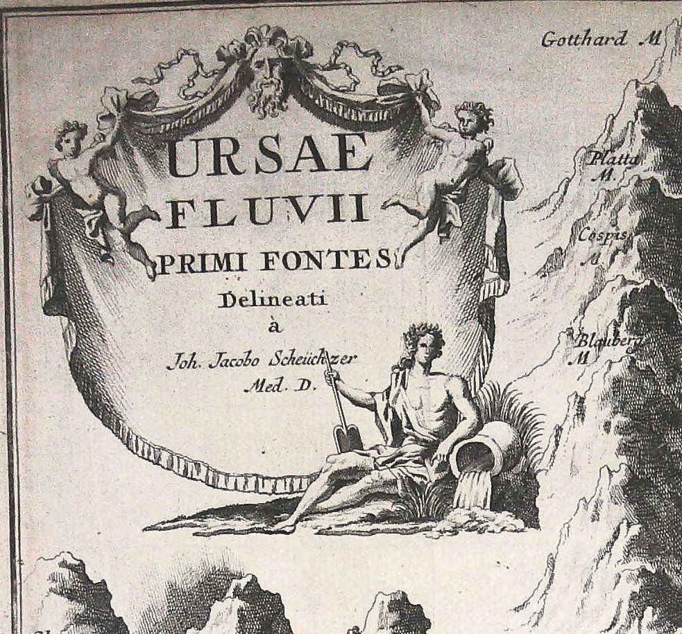 Cartine & Atlanti: Reusslauf   Uri Kupferstich von Scheuchzer – Usato da Rafz venduto da Helvet32 1