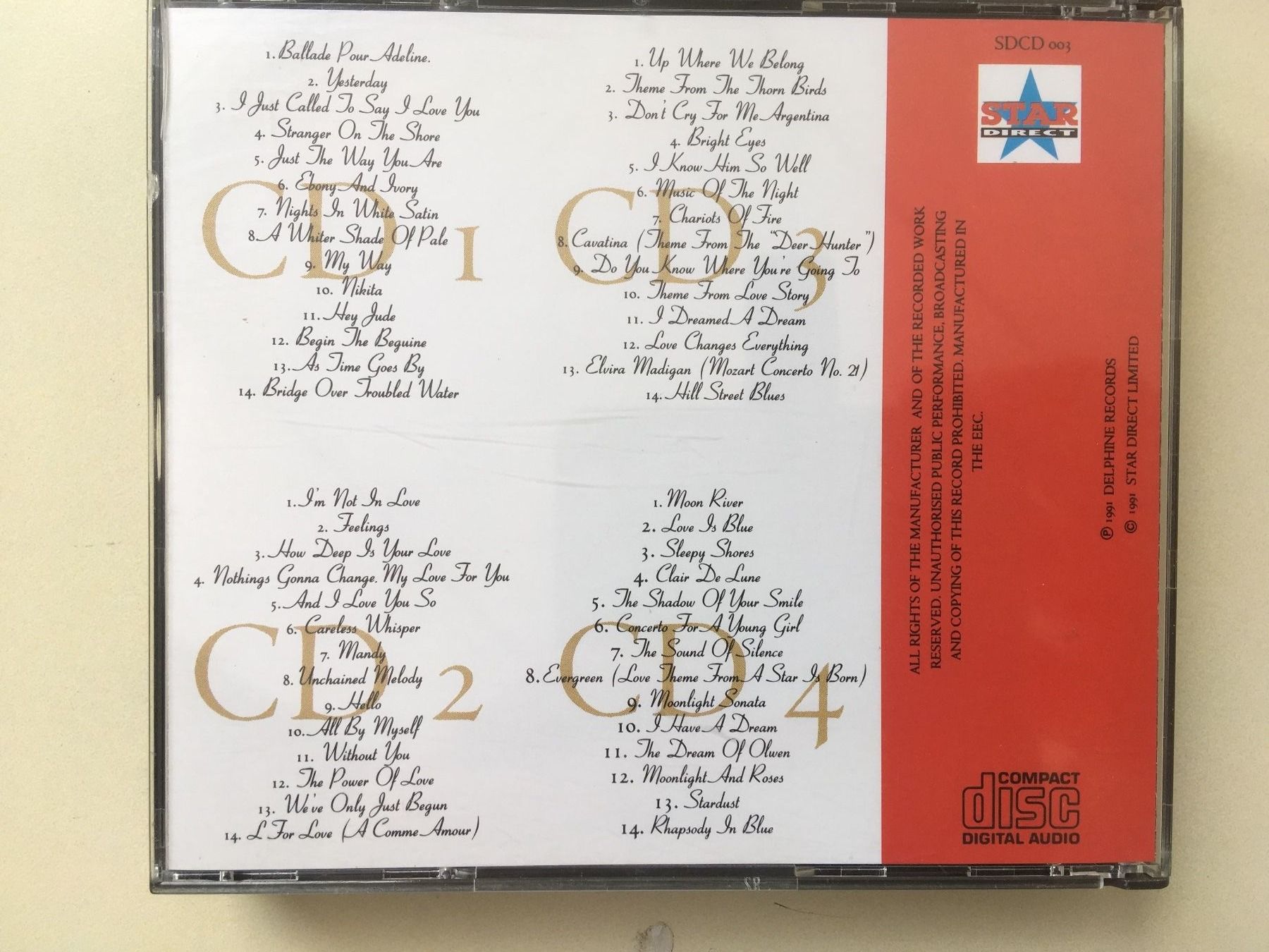 CD: Richard Clayderman - Especially for You - 4 CD-Box – Usato da Rüti ZH venduto da Ochello 1