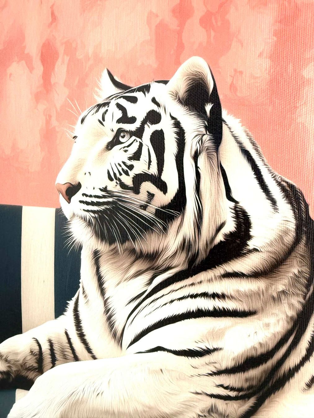 Foto & Immagini: Funky Wandbild WHITE TIGER Neu 🐯 – Nuovo e nell'imballaggio originale da Bern venduto da MIR-IAM 1