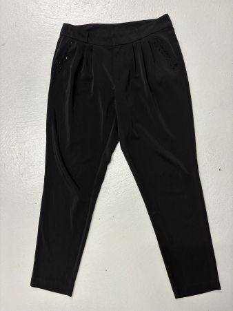 Benetton elegante schwarze Hose mit Strass Gr. 38
