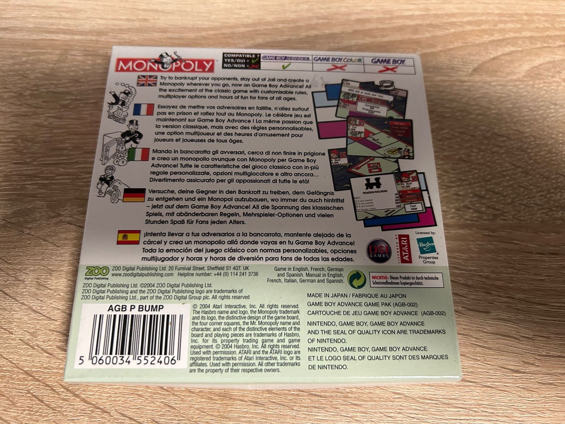 Nintendo Giochi: Monopoly - Game Boy Advance Spiel komplett – Usato da Gasel venduto da doctor_doak 1