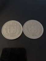 2x Schweizer 5 Franken Münzen 1968 und 1974