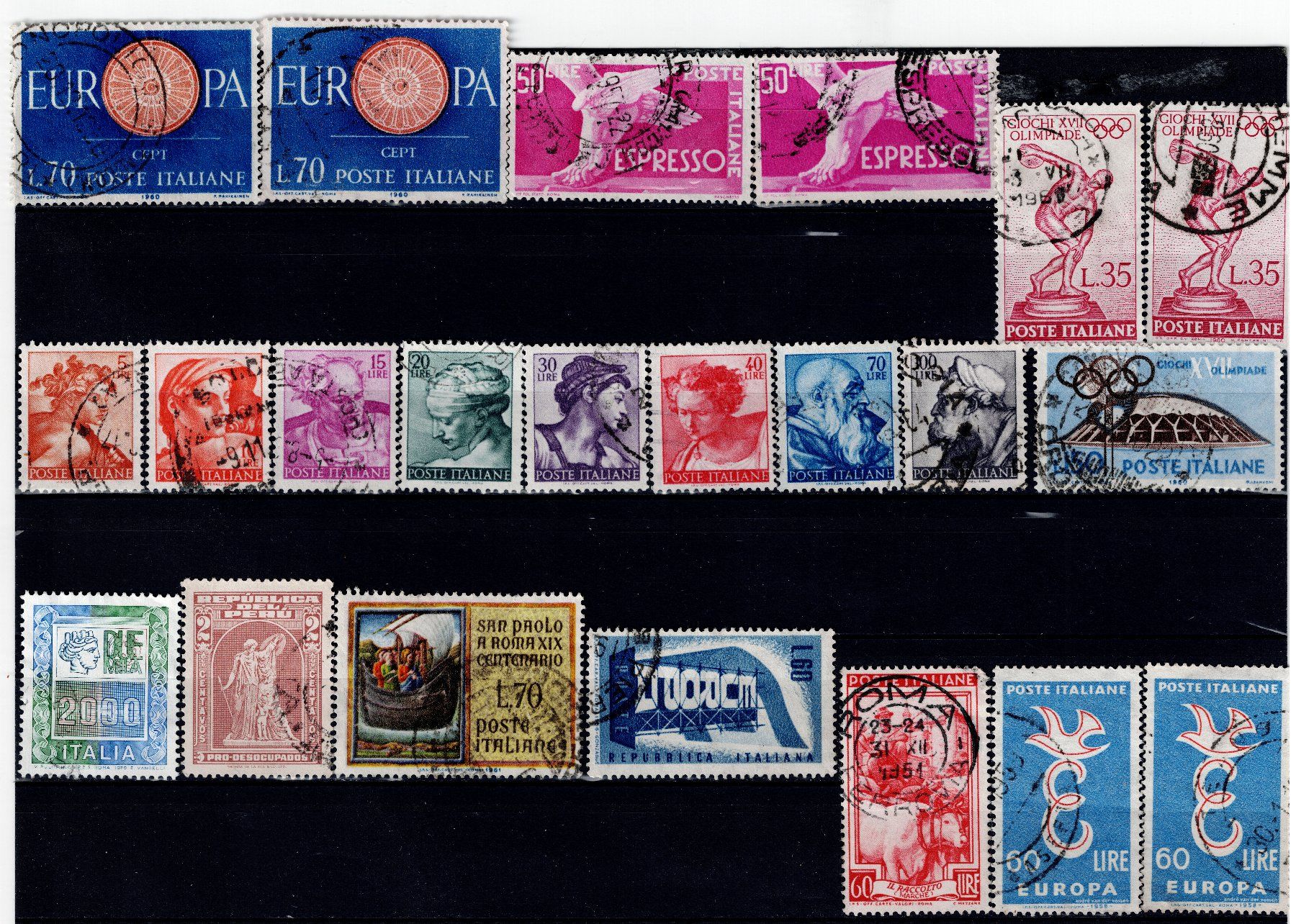 Tutti i francobolli: Briefmarken 129x Italien – Usato da Tenniken venduto da mik_6mxg 4