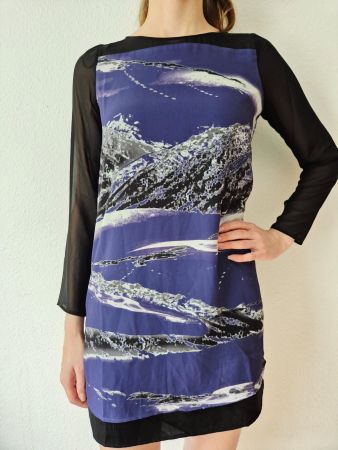 KLEID DRESS TUNIKA UN JOUR UN CACHEMIRE S 36 TOP ZU JACKE