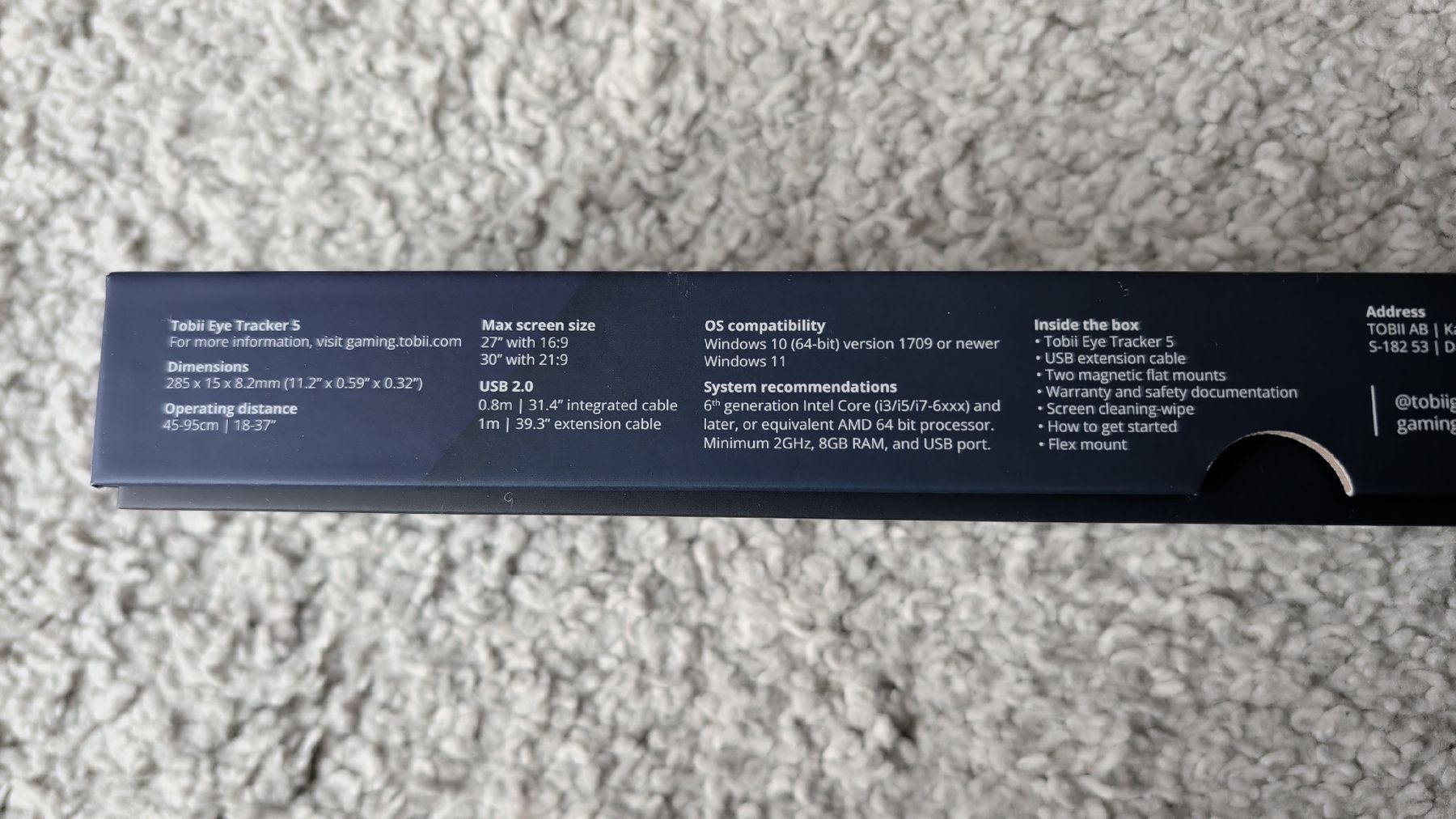 Webcam: Tobii Eye Tracker 5 – Usato da Zürich venduto da Hdscr 3