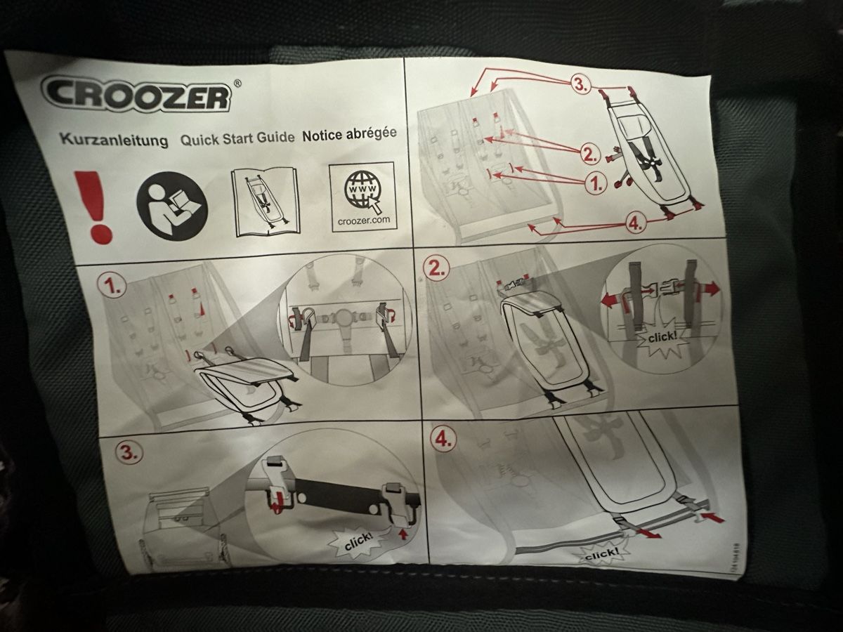 Croozer Rimorchi: Thule Babysitz Croozer Graphite Blue, ab 1 Monat Top! – Usato da Pratteln venduto da milisandra 5