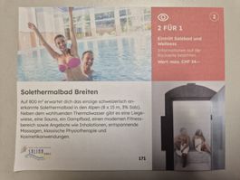 2 für 1 Eintritt wellness Breiten CHF 34.-
