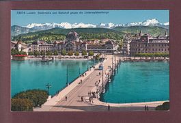 LUZERN - Seebrücke - Bahnhof