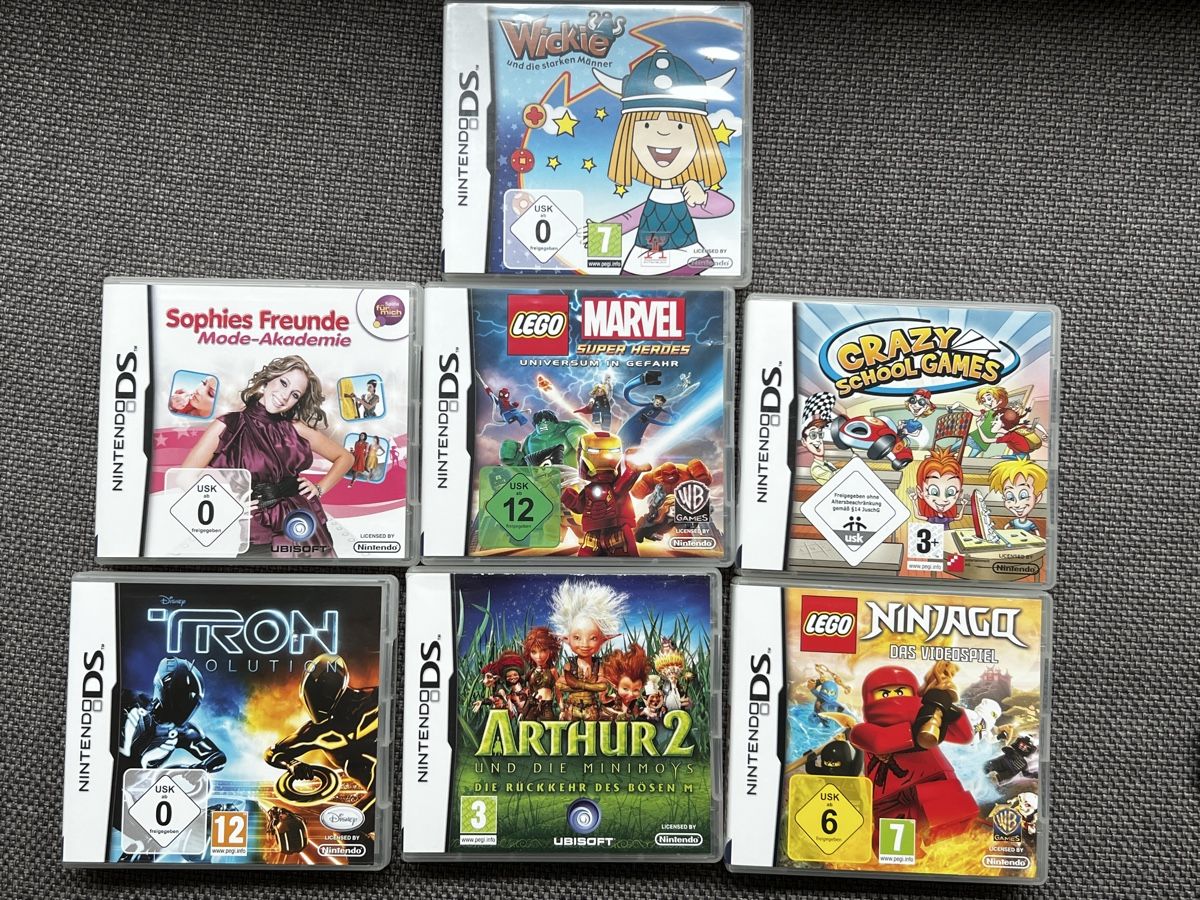 Giochi: 8 Nintendo DS Spiele-Set: Marvel+Ninjago+ weitere Games – Usato da Biel-Benken BL venduto da edu_j8mz