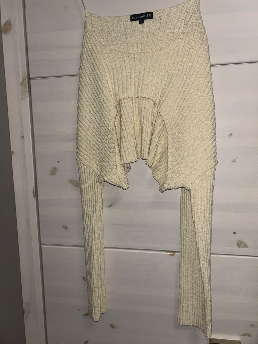 Top: Top en maille beige Nevertheless, taille S, original! – Usato da Yverdon-les-Bains venduto da may_r5f7