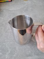 Barista Milchkanne Edelstahl ,Kaffee Milchkännchen 600 ml