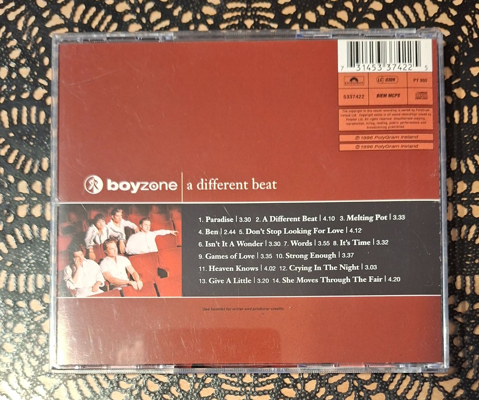 CD: Boyzone - A Different Beat, UK Pop CD Album 1996 – Usato da Schönenberg TG venduto da Gregordini 1