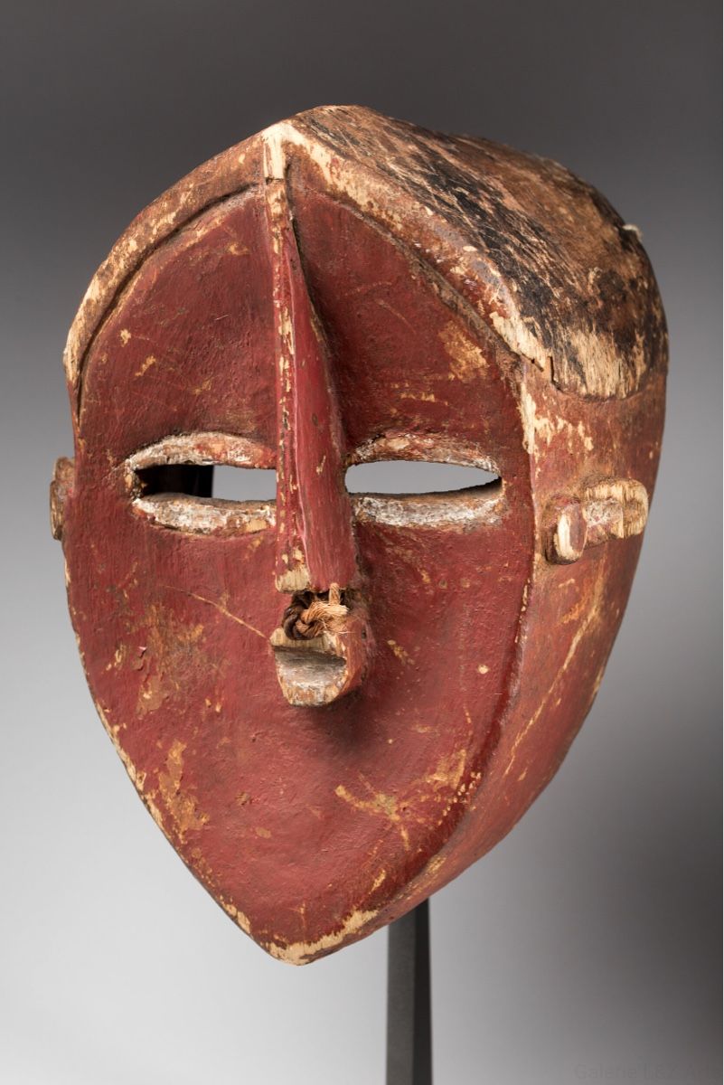 Internationale Kunst: Afrikanische Maske Nkaaki, Lwalu, Lwalwa, Kongo – Gebraucht aus Winterthur von TheArtAffair 2
