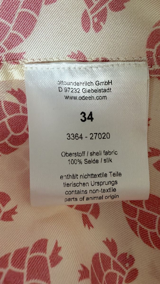 Odeeh Camicette: Odeeh Seidenbluse mit Schildkrötenmuster Grösse 34 – Nuovo (secondo la descrizione) da Uster venduto da nichtmehrmeins 2
