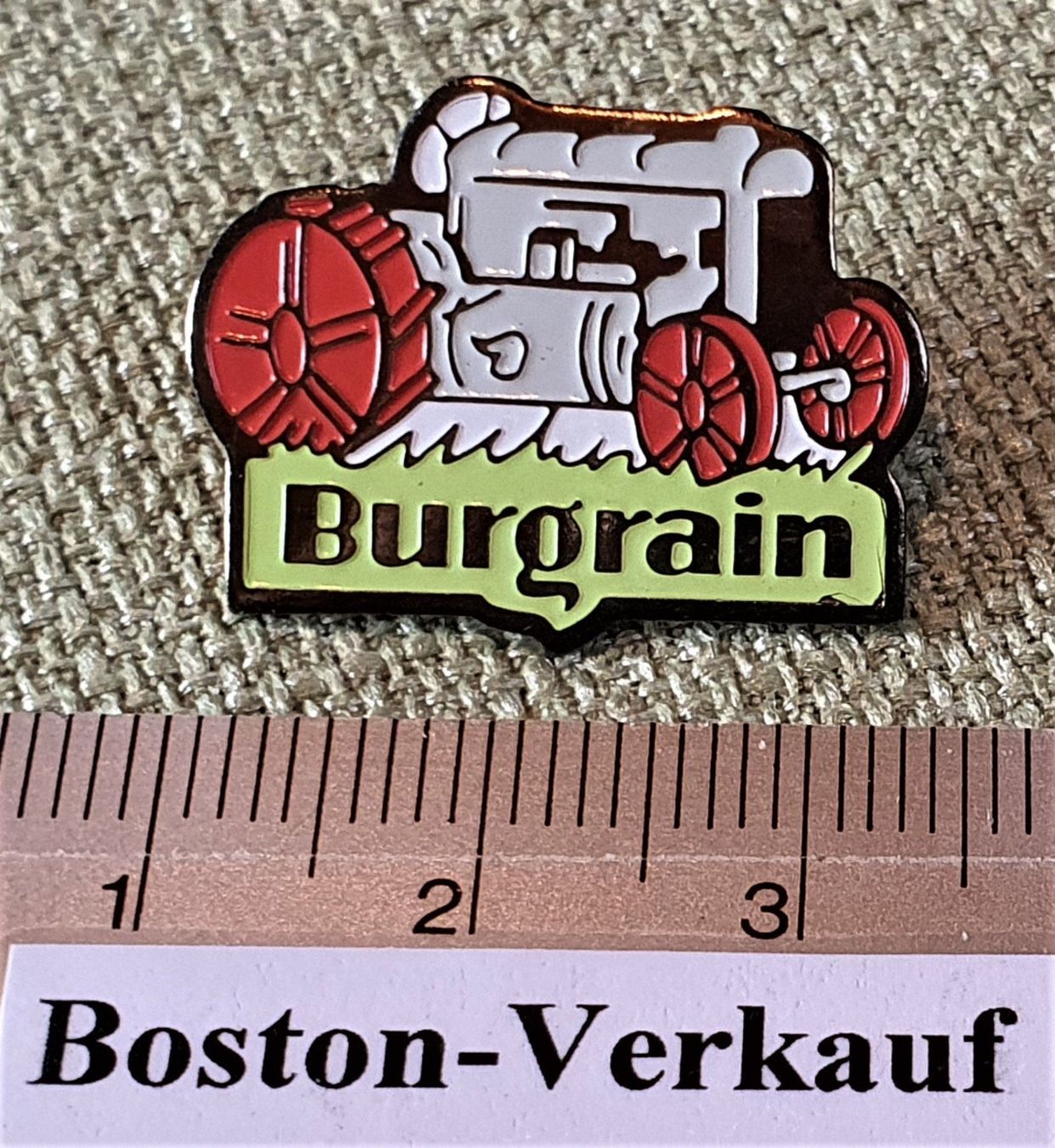 Plaketten & Abzeichen: B414  Pin Traktor Burgrain Landmaschinen – Gebraucht aus Reinach BL von Boston-Verkauf 1