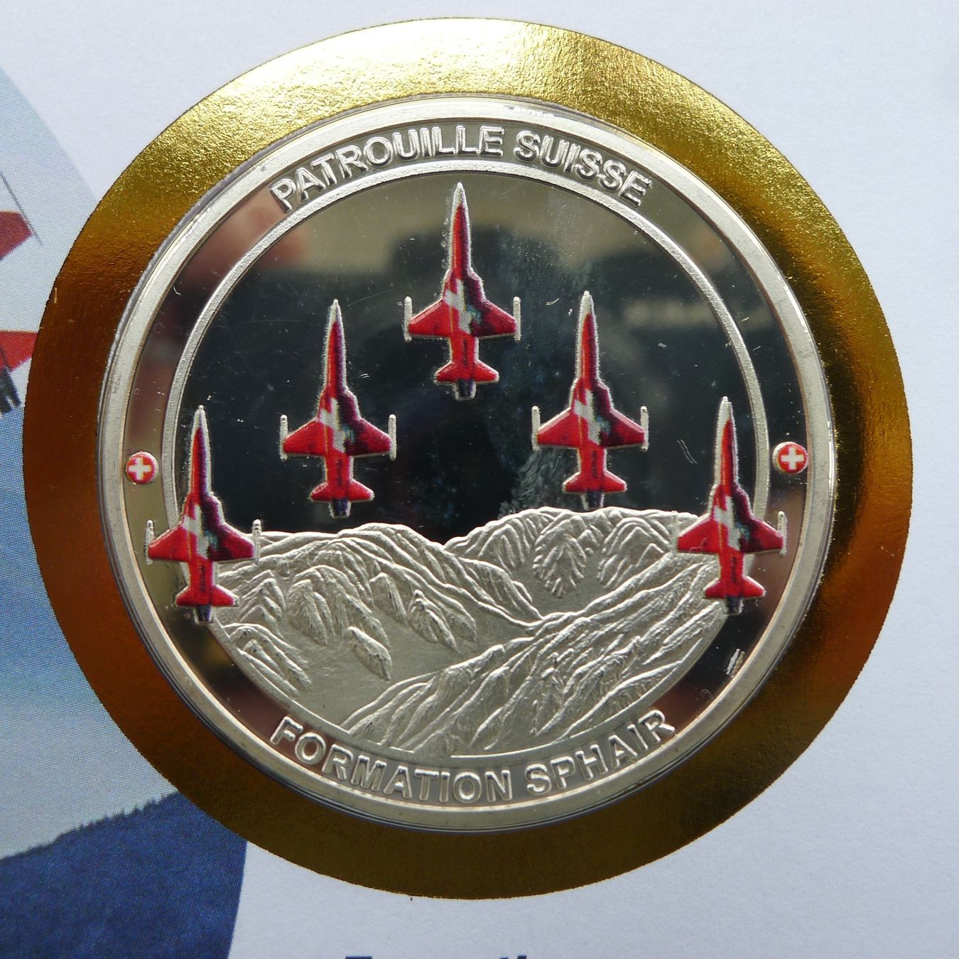 Tutti i francobolli: 2023, Patrouille Suisse Numisbrief "Formation SAPHIR" – Usato da Sursee venduto da Luzernerraute 1