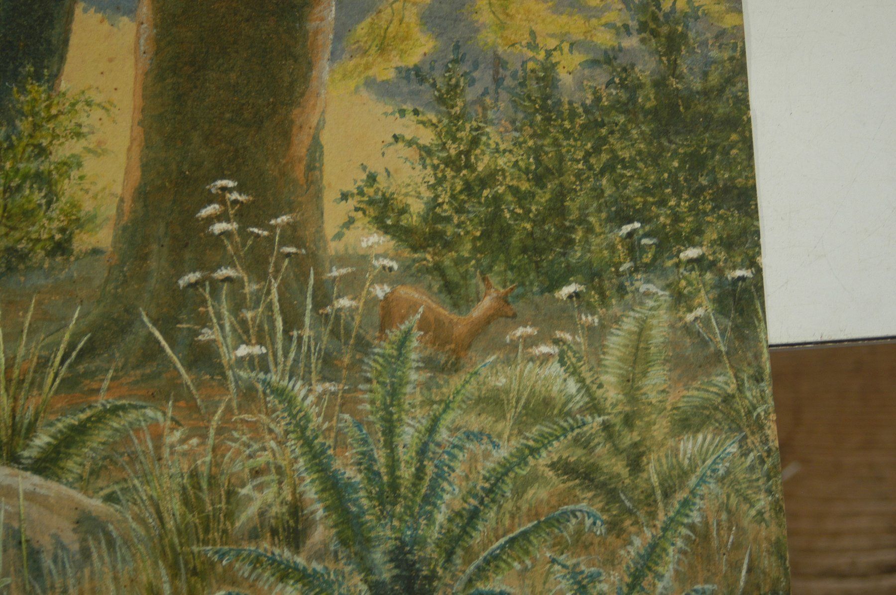 Dipinti: Waldbild gemalt auf Karton – Usato da Herisau venduto da Wisen 2