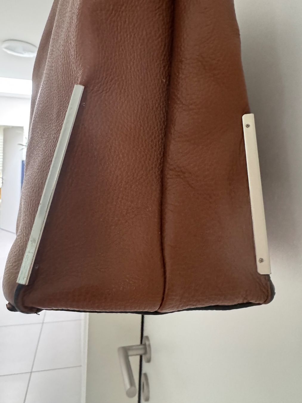 Borse da donna: Edle Handtasche aus Leder, Cognac Braun – Nuovo (secondo la descrizione) da Locarno venduto da Galbanino 1