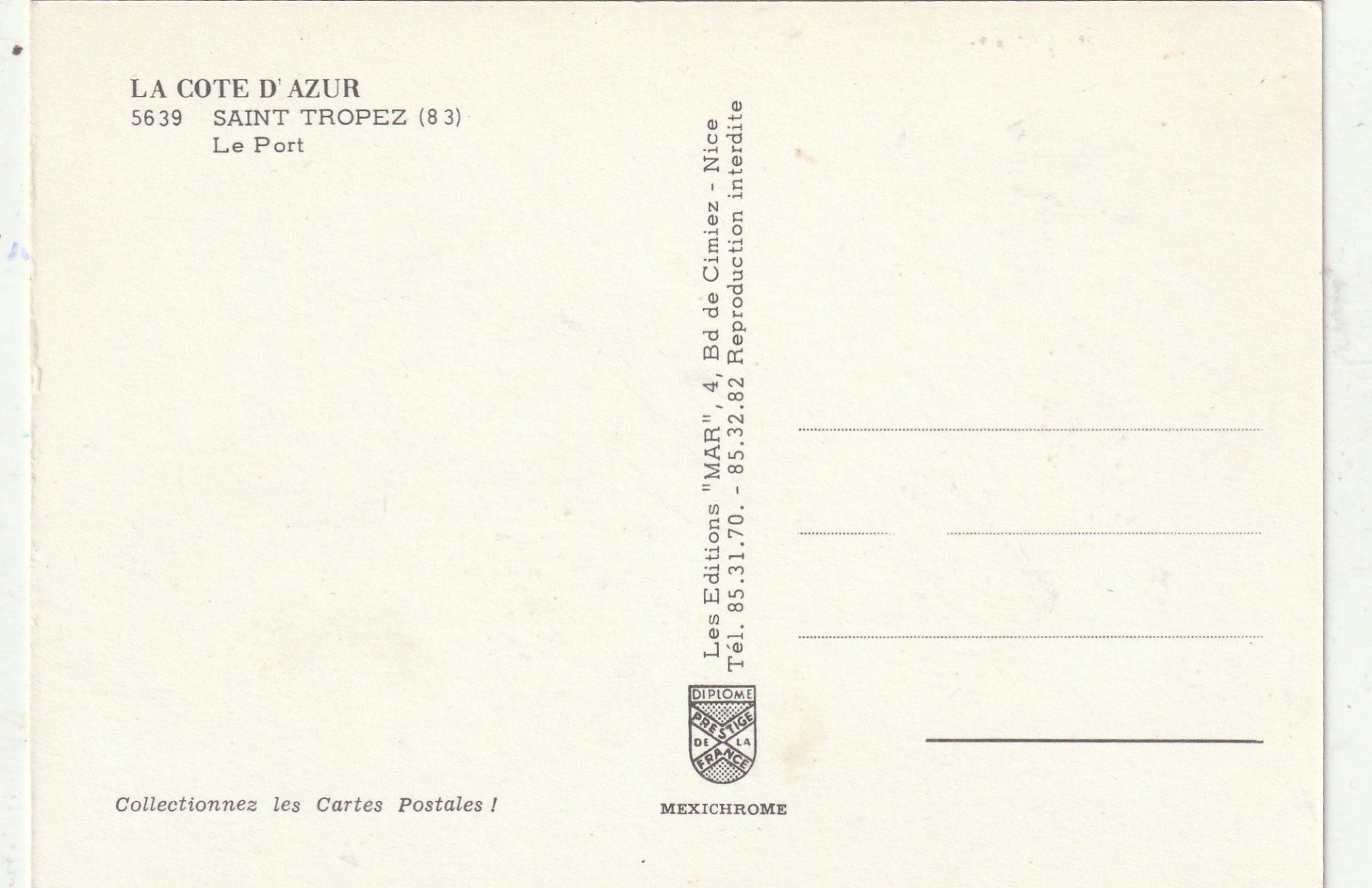 Cartoline postali: Saint Trpez Hafen – Usato da Lumbrein venduto da made02 1