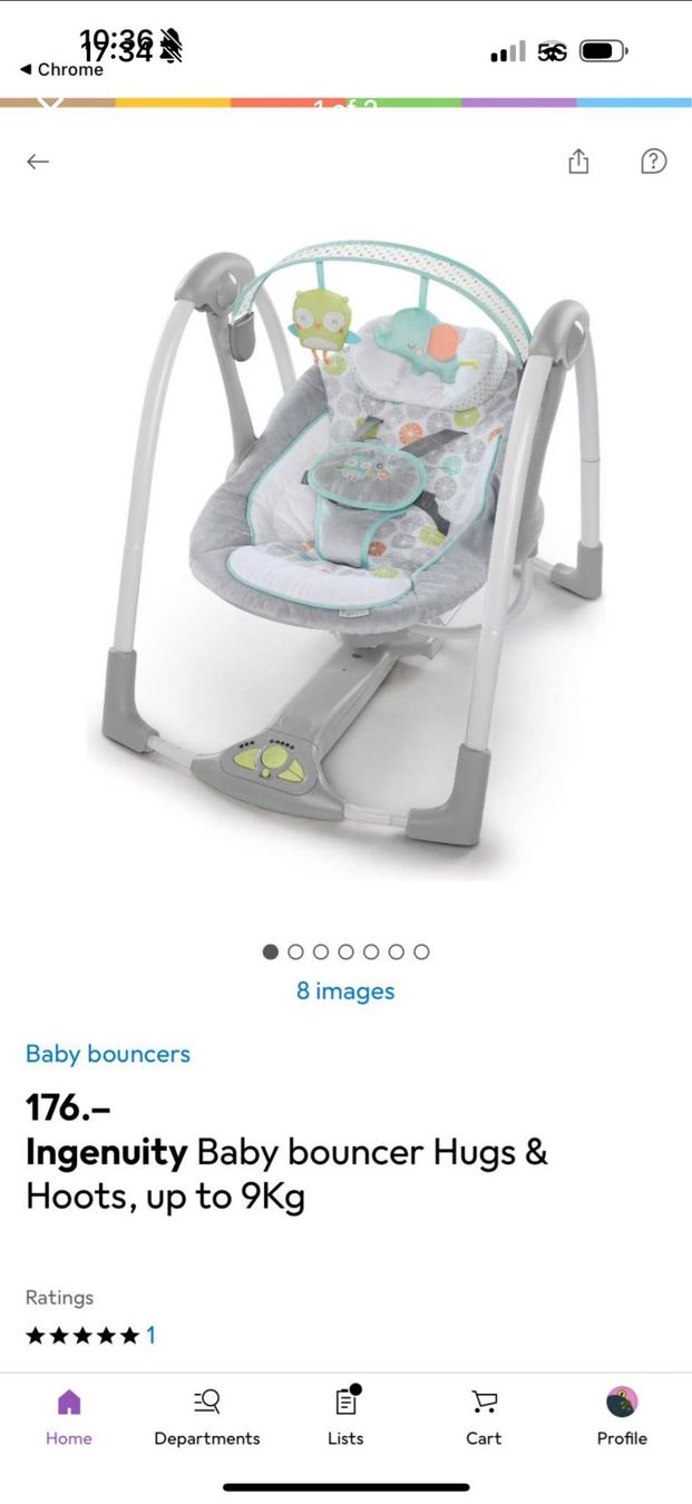Sdraiette & Sdraiette a dondolo: Ingenuity baby bouncer – Usato da Glattpark(Opfikon) venduto da pan_dkc8 1