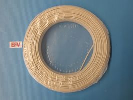 100m T-Draht 1.5mm2 weiss Installationsdraht H07V-U