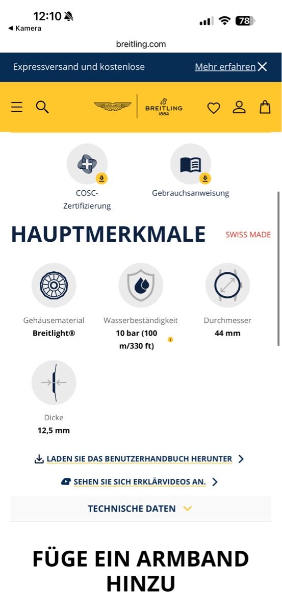 Breitling Uhren: Breitling Endurance Pro 44mm Neuwertig  – Gebraucht aus Bischofszell von McLuca81 4