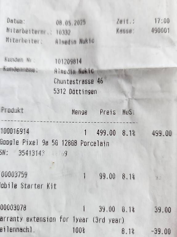 Telefoni cellulari / Smartphones: Handy Google Pixel 9a – Nuovo e nell'imballaggio originale da Kriegstetten venduto da nho_xrx6 2