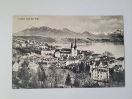 Karte während Erster Weltkrieg Luzern