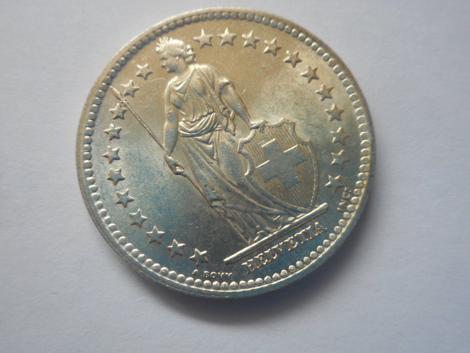 Tutti le monete: 2 Fr. 1944 silber unz/stgl – Nuovo (secondo la descrizione) da Kriegstetten venduto da pizlad2010 3