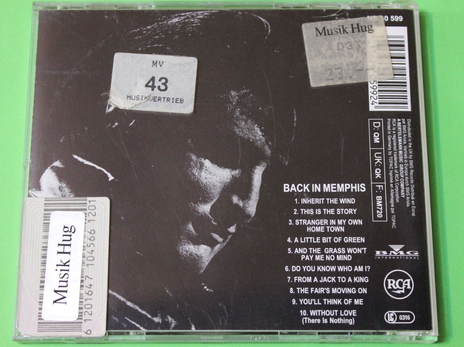 CD: Elvis Presley - Back in Memphis 1969 90s-CD – Usato da Tübach venduto da JamesStone 2