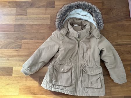 H&M Kinder Winterjacke Braun, Grösse 98