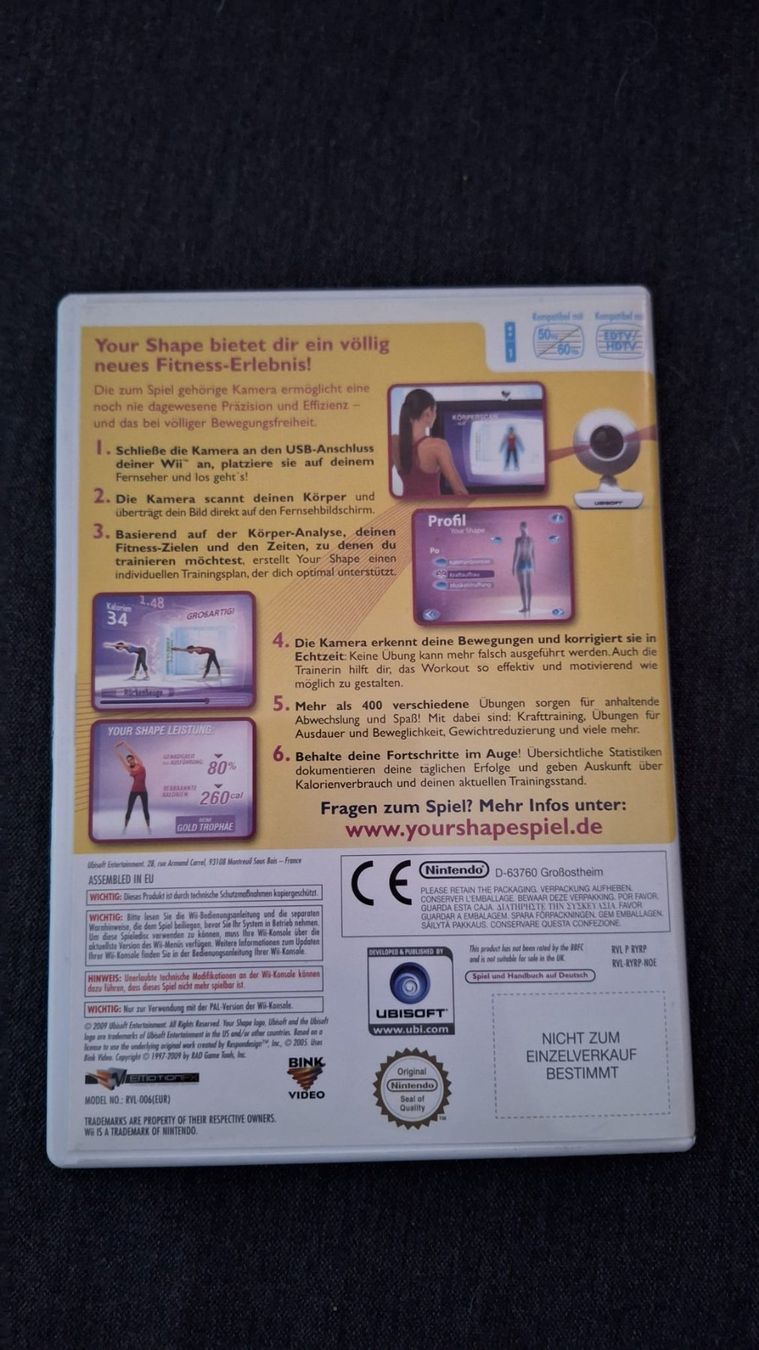 Nintendo Giochi: Your Shape  - Wii – Usato da Altstätten SG venduto da GGsGameshop 2