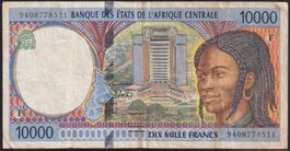 Kamerun 10'000 Francs 1994 Zentralafrikanische Staaten
