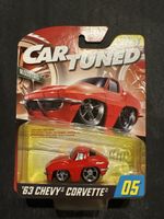 Voiture miniature CAR TUNED '63 Chevy Corvette rouge 05