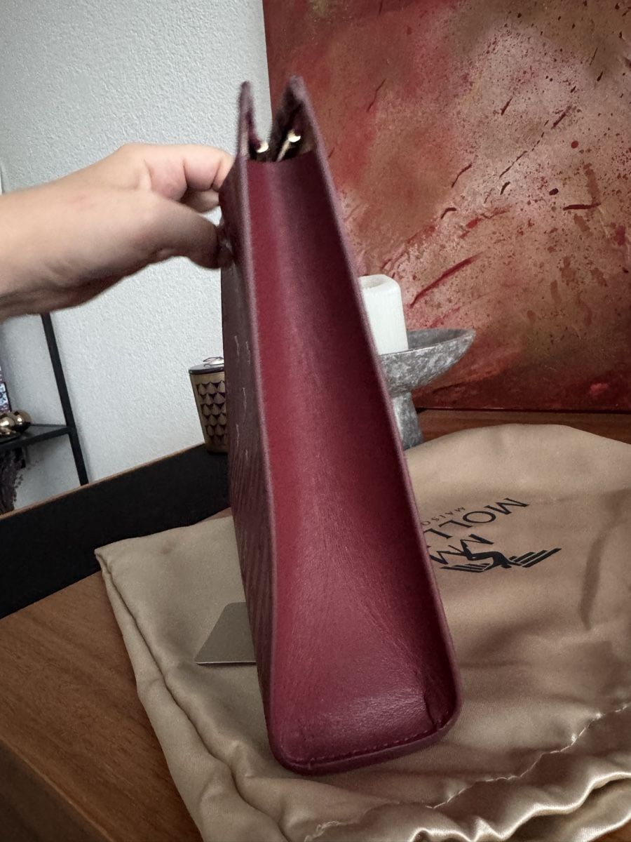 Maison Mollerus Borse da donna: Maison Mollerus Necessaire antik rot/gold – Usato da Baden venduto da Linda46 4