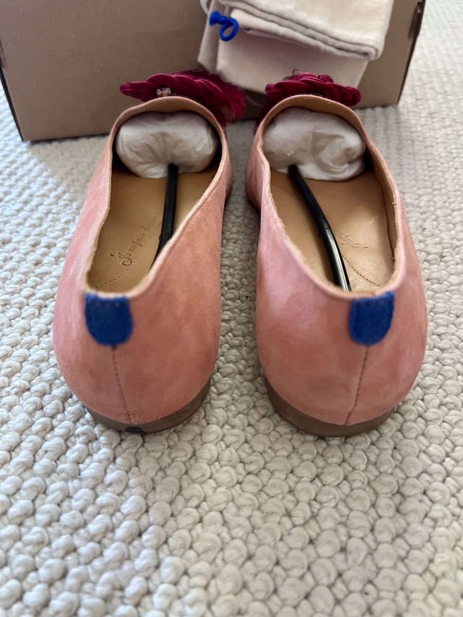 Chaussures femmes: Slippers pointus en daim corail – D'occasion à Zürich par Aliceinthesun 4