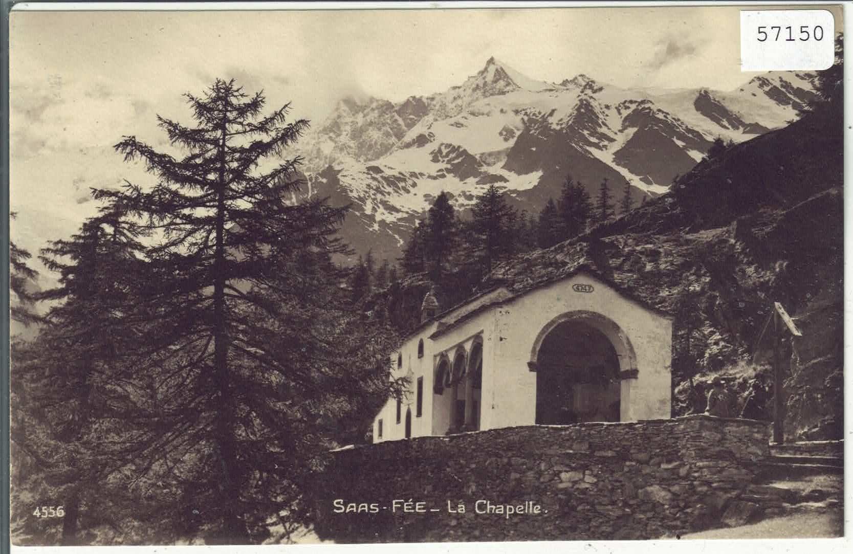 Cartoline postali: Saas-Fee - La Chapelle – Usato da Ettingen venduto da Kartenplanet